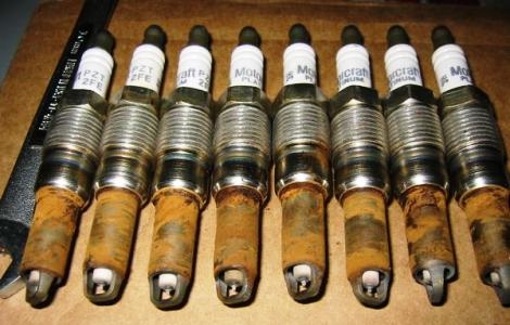 used spark plug