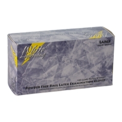 Lightning Gloves B311-M Powder Free Exam Black 6MIL Nitrile Gloves Medium