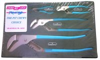 Channellock PC-1 4 Piece Tongue and Groove Pit Crews Choice Pliers Set image