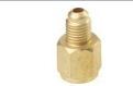 FJC 6015 Brass Adapter 1/2 Acme Female X 1/4 MALE R12 Hose to 134A image