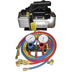 FJC, Inc. KIT6 Vacuum Pump and Manifold Gauge Set image