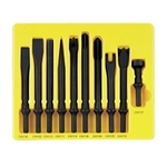 Grey Pneumatic CS110 10PC General Service Chisel Set .401 Shank image