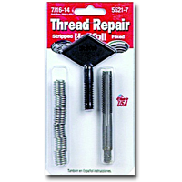 HeliCoil HEL5521-7 Thread Repair Kit for 7/16-14 x .656 Length - 6 Inserts image