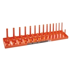 Hansen Global 1205 1/2" DR SAE Regular & Deep Socket Holder - Orange image