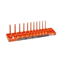 Hansen Global 1405 1/4" DR SAE Regular & Deep Socket Holder - Orange image