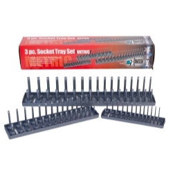 Hansen Global 9302 Hansen 3pc. Metric Socket Tray Set image