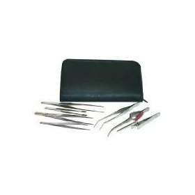 J S Products (steelman) 05600 Tweezer Set 7 Piece Includes Pouch image