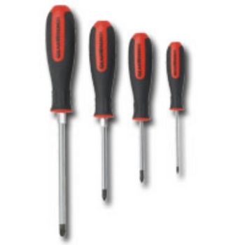 KD Tools 80061 Pozidriv Dual Material Screwdriver Set 4 pc image