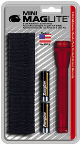 Mag-Lite MAGM2A03H Mini MagliteŽ AA Flashlight with Holster - Red image