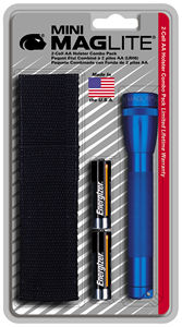 Mag-Lite MAGM2A11H Mini MagliteŽ AA Flashlight with Holster - Blue image