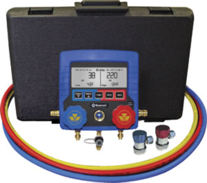 Mastercool Digital A/C Manifold Gauge Set w/3-72