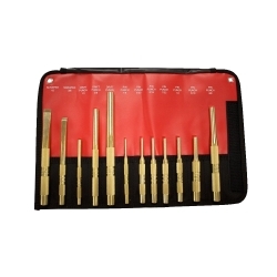 Mayhew 61397 12 PC BRASS PUNCH & SCRAPER (METRIC) SET image