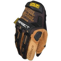 Mechanix Wear LMP-75-009 Mechanix Wear M-Pact Leather Medium 9 Tan/Black image