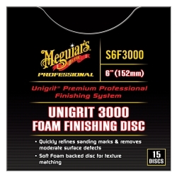 Meguiars S6F3000 Unigrit 6" P3000 Foam Finishing Disc - 15 pack image