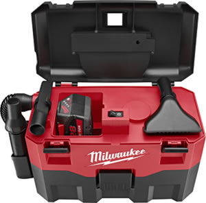 Milwaukee 18V Cordless Wet/Dry Vacuum - Works with Any MLW 18V Slide-On Battery image
