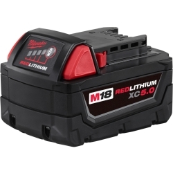 Milwaukee Electric Tools 48-11-1850 M18 Redlithium XC 5.0AH Battery image