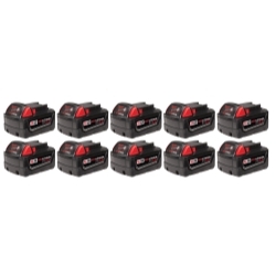 Milwaukee Electric Tools 48-11-1851 Milwaukee 10-Pack of M18 REDLITHIUM XC5.0 Ex image