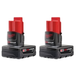 Milwaukee Electric Tools 48-11-2412 M12 REDLITHIUM XC Battery 2 Pack image