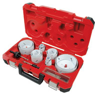 Milwaukee 19 Pc Master Electricians Ice Hardened Hole Saw Kit MLW49-22-4105 image