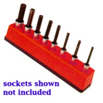 Mechanics Time Saver 381 SOC HOL 3/8U MAG RED image