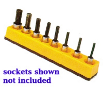 Mechanics Time Saver 383 SOC HOL 3/8U MAG YELLOW NEON image