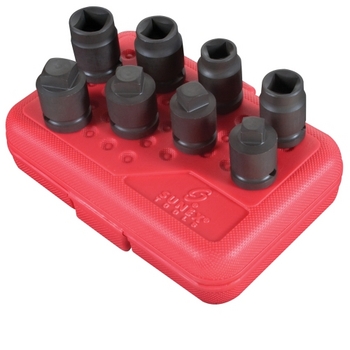 Sunex 2841 8PC 1/2"DR PIPE PLUG SOCKET SET image
