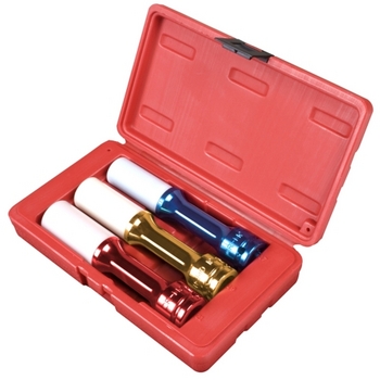 Sunex 2843 3PC 1/2DR 150MM WHEEL PROTECTOR IMPACT SOCKET SET image