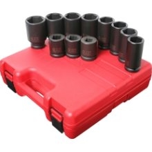 Sunex 4011M SOCKET SET IMPACT 3/4"DR.11PC MET.DEEP SET image