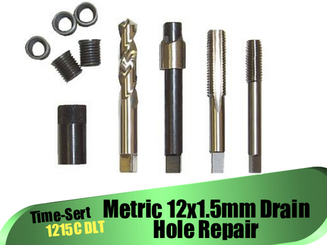 TIME-SERT 1215C Oil Drain Plug Repair - Aluminum Pan 12x1.5 image