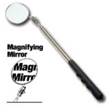 Ullman HTC-2LM Extra Long 2-1/4” Diameter Magnifying Inspection Mirror image