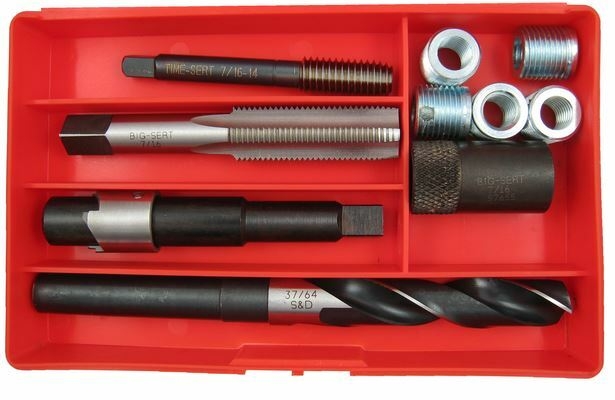 TIME-SERT 5761E 7/16-14 Big Sert Chevy Big Block Head Bolt Thread Repair Kit image