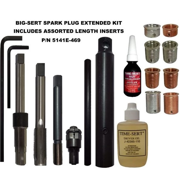 TIME-SERT 5141E-469 BIG-SERT M14x1.25 Spark Plug Kit Extended image