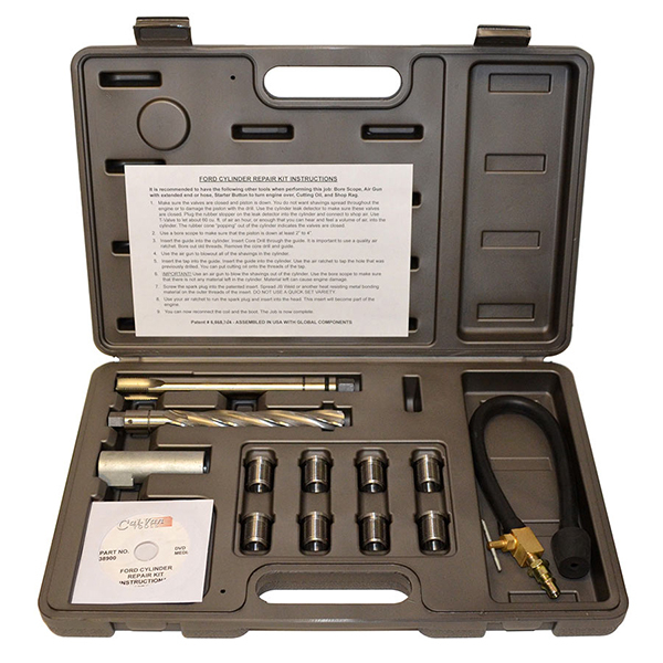 CalVan Tools 38900 Ford Spark Plug Thread Repair Kit 8-Inserts image