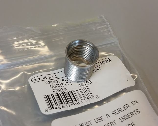 TIME-SERT 44185 Taper Seat Spark Plug Insert M14x1.25x15.7 image